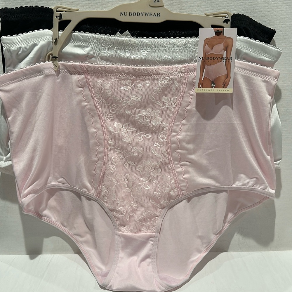 NWT Nu Bodywear (3) Piece Shaper Panties all day wear for all sizes and shapes.